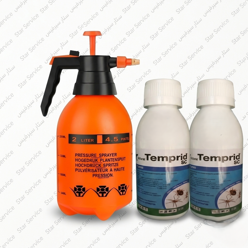 تمبريد (Temprid SC) لبق الفراش بدون رائحة (2 عبوة)+ رشاشه 2 لتر صينى